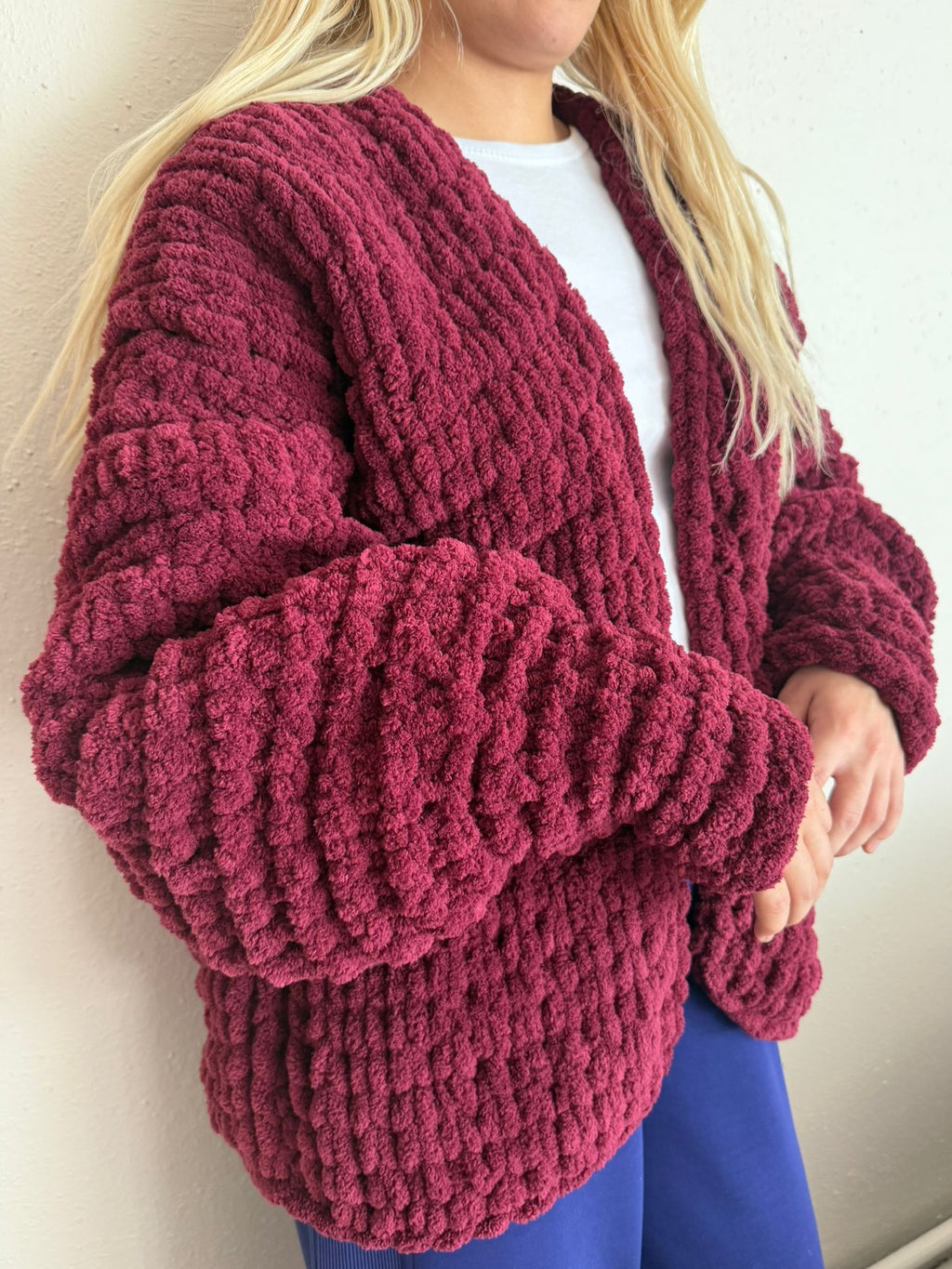 Chunky Chenille Knit Cardigan